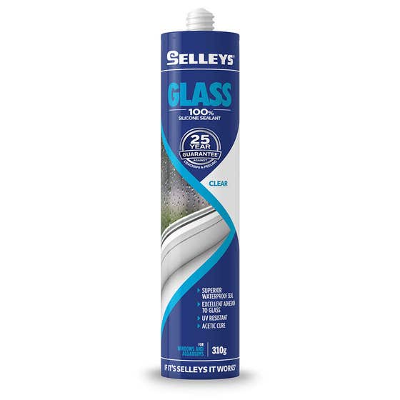 Silicone Glass Clear 310g Selleys