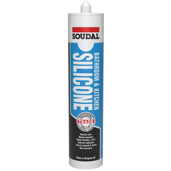 Silicone Bathroom & Kitchen Grey 300ml Soudal