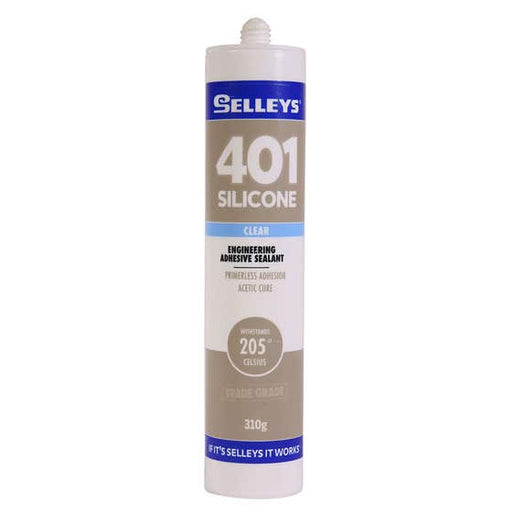 Silicone 401 Clear 310g Selleys