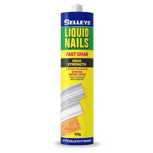 Adhesive Liquid Nails Fast Grab 420g Selleys