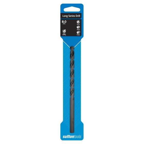 Bit Drill Long Series Hss Met Blue 8.0mm Sutton