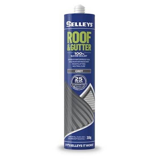 Silicone Roof Gutter Grey 310g Selleys