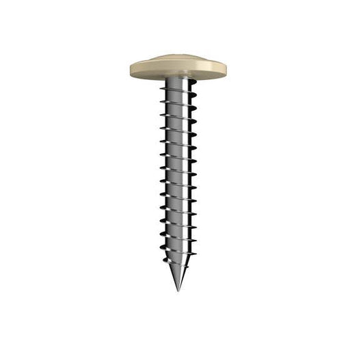 Screw Button Head Needle Point White 8gx30 100pk Bremick