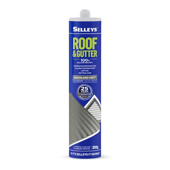 Silicone Roof Gutter Woodland Grey 300g Selleys