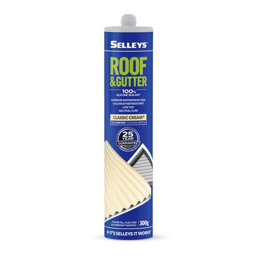 Silicone Roof Gutter Classic Cream 300g Selleys