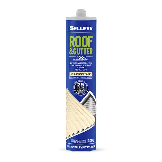 Silicone Roof Gutter Classic Cream 300g Selleys