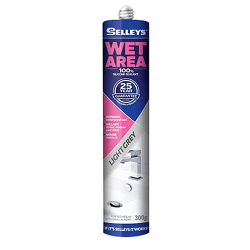 Silicone Wet Area Light Grey 300g Selleys