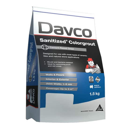 Groutsanitized Colorgrout 69 Canvas 1.5kg Davco