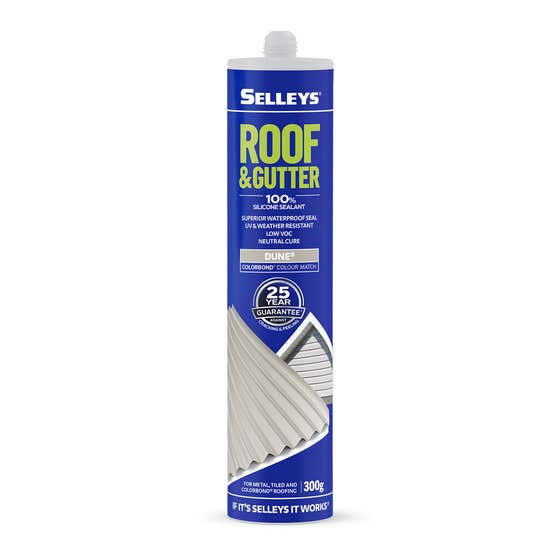 Silicone Roof Gutter Dune 300g Selleys