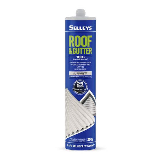 Silicone Roof Gutter Surfmist 300g Selleys