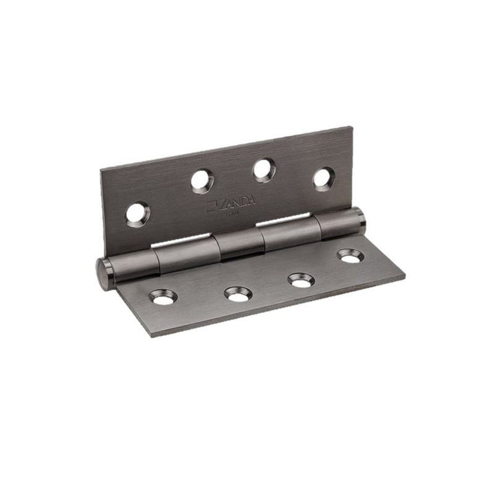 Graphite Nickel Butt Hinge, Fixed Pin - 100 x 75 x 2.5mm