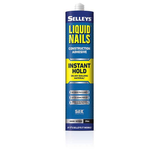 Adhesive Liquid Nails Instant Hold 290ml Selleys