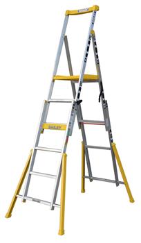 Ladder Platform 3-6 Step Alum 170kg Ind