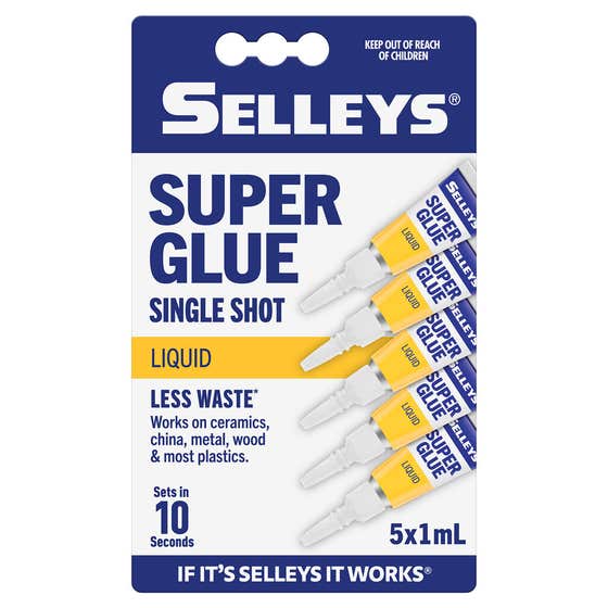 Super Glue Single Shot 5x1ml Selleys