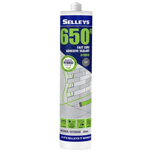 Adhesive Sealant 650fc 300ml Gry Selleys