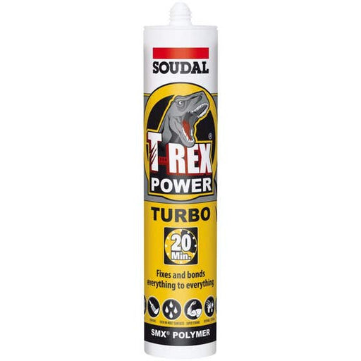 Adhesive T-Rex Turbo White 290ml Soudal