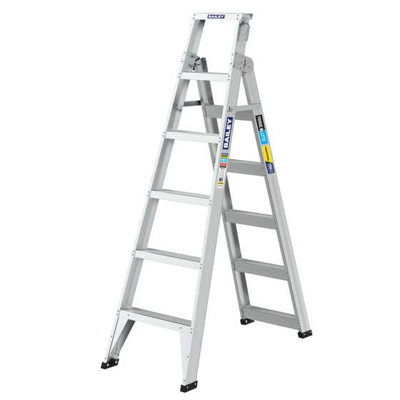Ladder Alum Dual Purp Trade-Lyte 150kg 1.8M