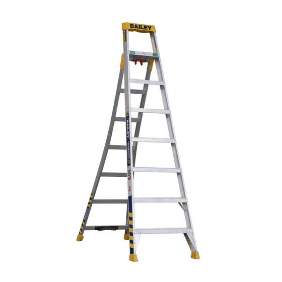 Ladder X3 8 Step Ind 150kg 2.4m Bailey