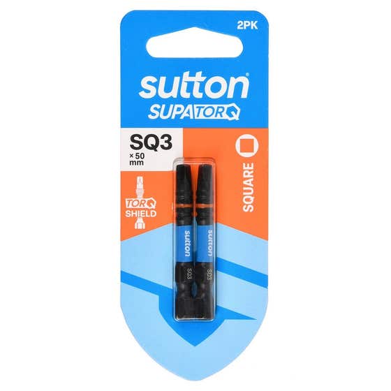 Bit Screwdriver S204 Supatorq Sq3 50mm 2pk Sutton