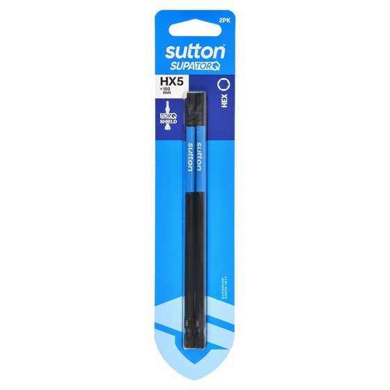 Bit Screwdriver S206 Supatorq HX5 150mm 2Pk Sutton