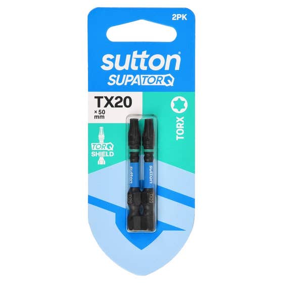 Bit Screwdriver S212 Supatorq Tx20 50mm 2pk Sutton