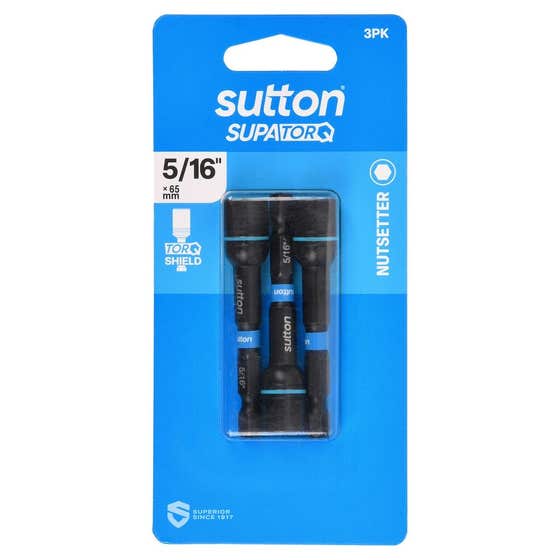 Bit Nutsetter S230 Supatorq Magnetic 5/16 65mm 3Pk Sutton