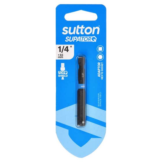 Bit Adaptor S240 H2S 3/8 65mm 1Pk Sutton