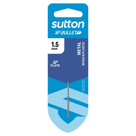 Bit Drill Jobber HSS Bright XP Bullet 1.5mm Sutton