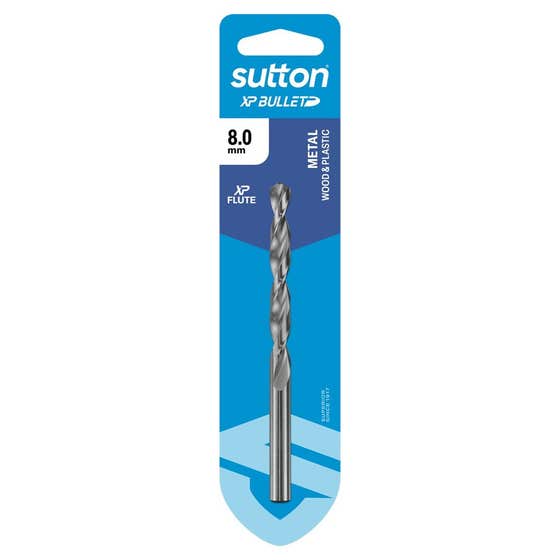 Bit Drill Jobber HSS Bright XP Bullet 8.0mm Sutton