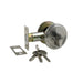 Deadbolt Sgl Cylinder Rnd Slimline Jura E Throw 27mm 9060.SB