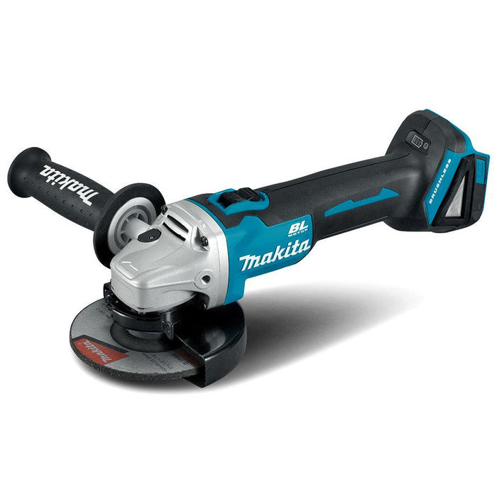 Makita 18V BRUSHLESS 125mm Angle Grinder, Slide Switch Tool Only