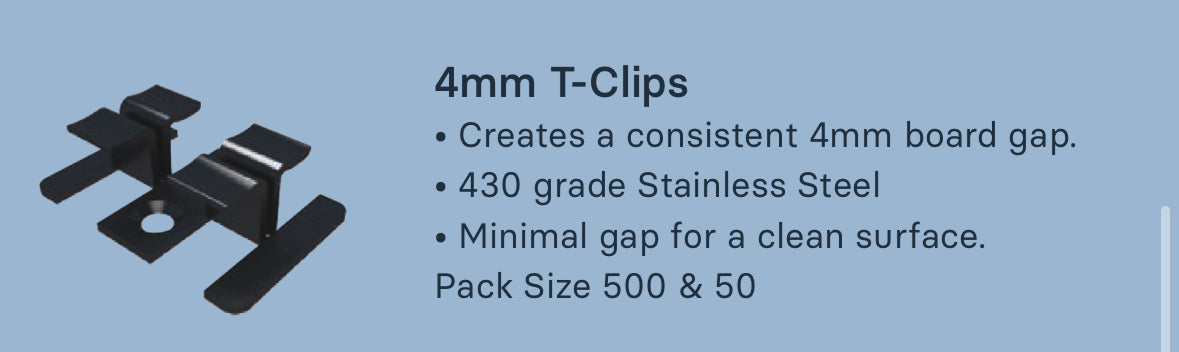 EVERDECK T-CLIP 4mm/6mm