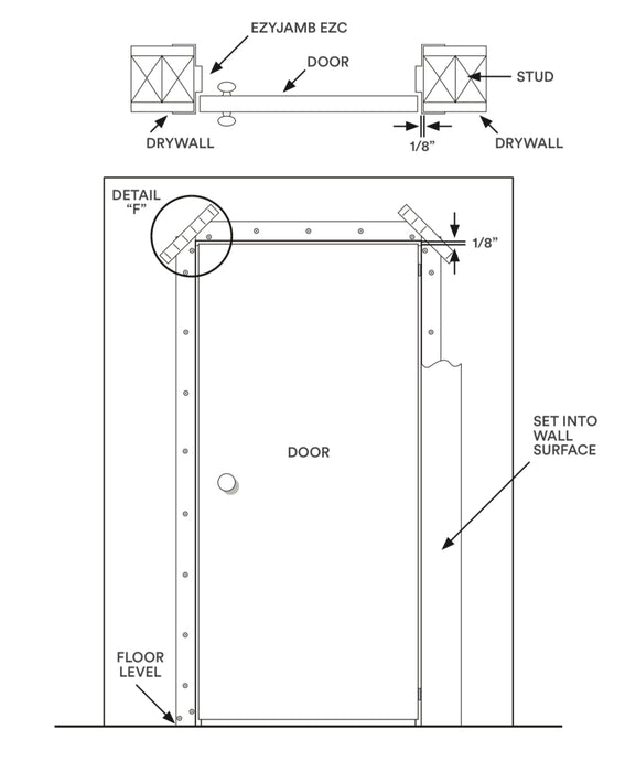 EzyJamb Classic Split Door Jamb Wall Thickness 110-116mm