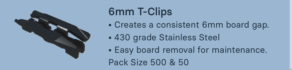 EVERDECK T-CLIP 4mm/6mm