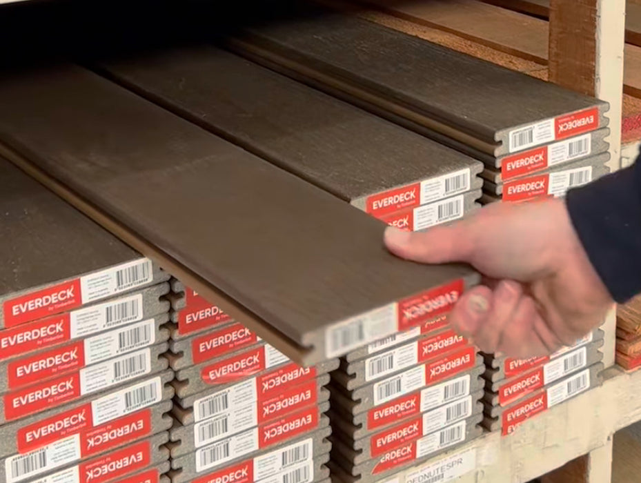 Everdeck Decking 137x23mm 5.4m - Nutmeg / Espresso Brown