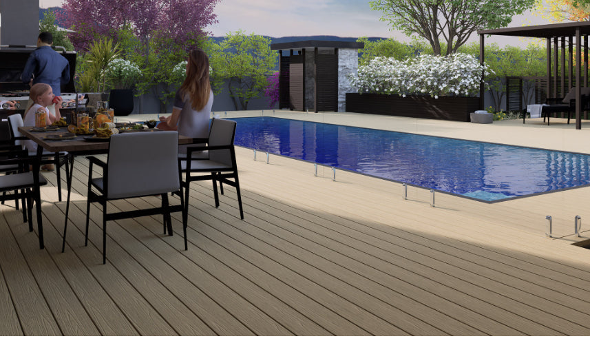 Everdeck Edge Board 137x23mm 5.4m - Wheatfield Brown