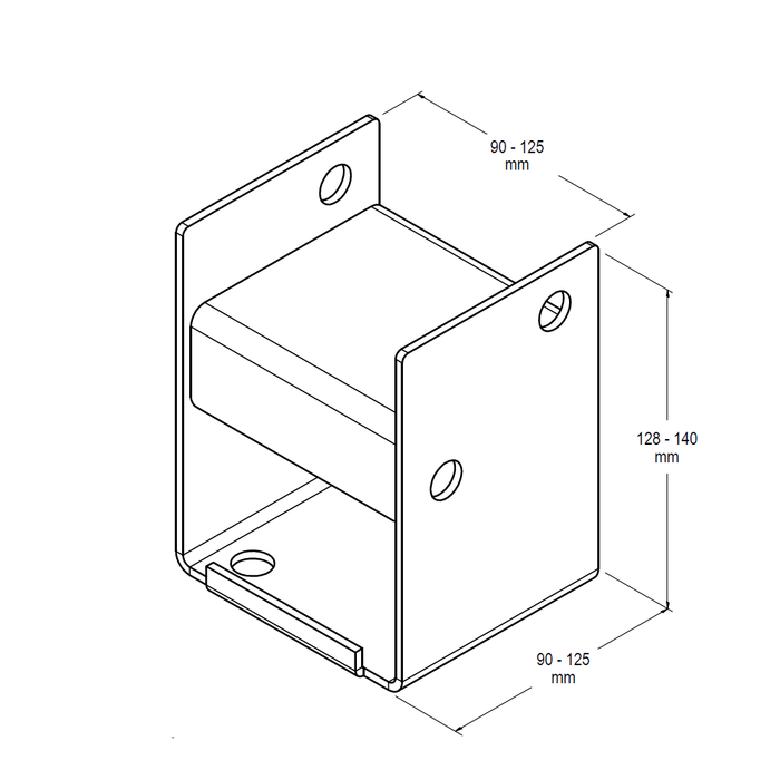 BOLT DOWN POST SUPPORTS HEAVY DUTY
