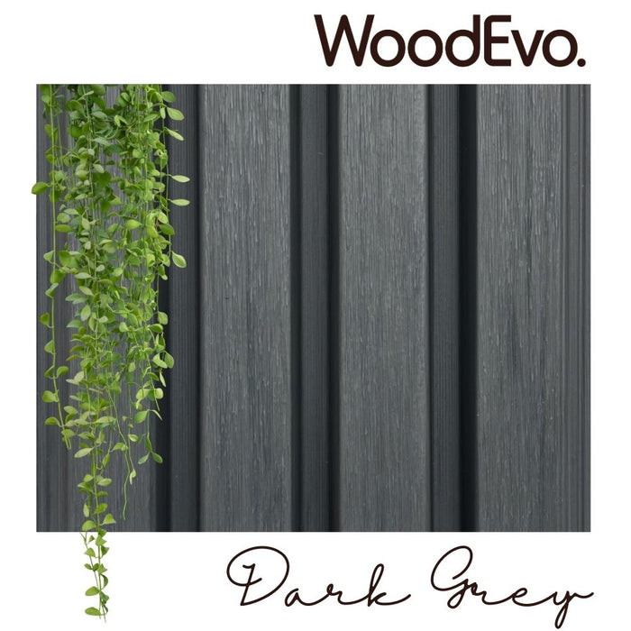 CLADDING Dark Grey Board   3.6m x 186mm Coverage