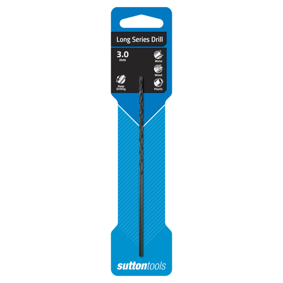 Bit Drill Long Series Hss Met Blue 3.0mm Sutton